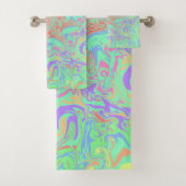 Mandala in levendige pastelkleuren bad handdoek (Insitu)