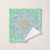 Mandala in levendige pastelkleuren bad handdoek (Wasdoekje)