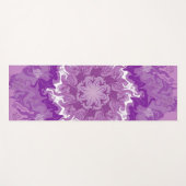 Mandala in meerdere paarse tinten yogamat (Voorkant (horizontaal))
