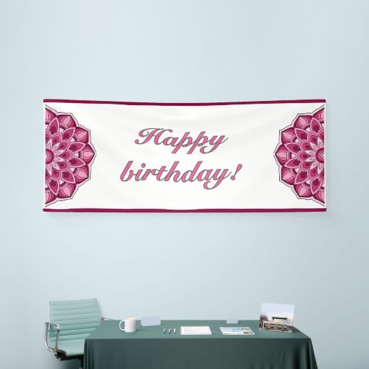 Mandala in pink spandoek (Beurs)