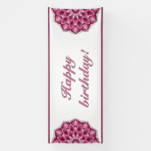 Mandala in pink spandoek (Verticaal)