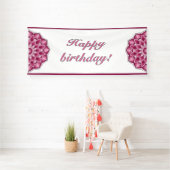 Mandala in pink spandoek (Insitu)