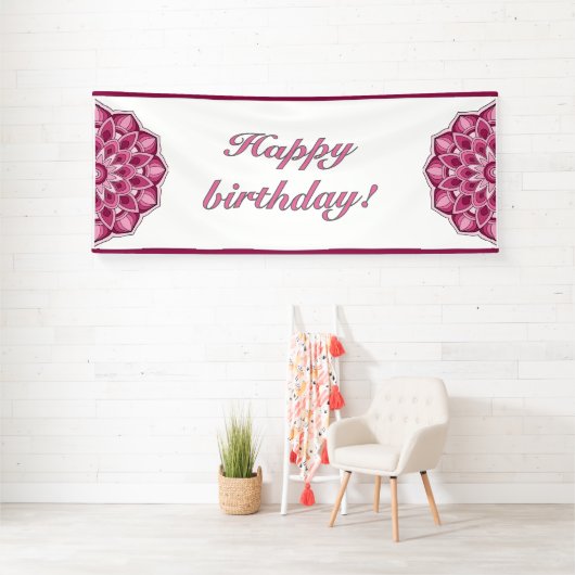 Mandala in pink spandoek (Insitu)