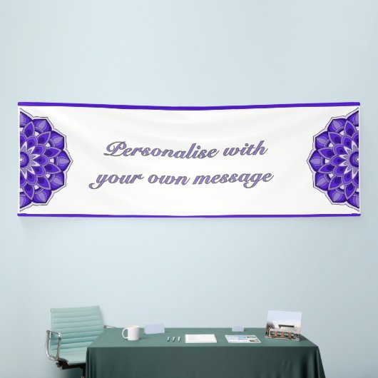 Mandala in purple spandoek (Beurs)