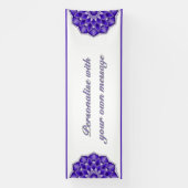 Mandala in purple spandoek (Verticaal)