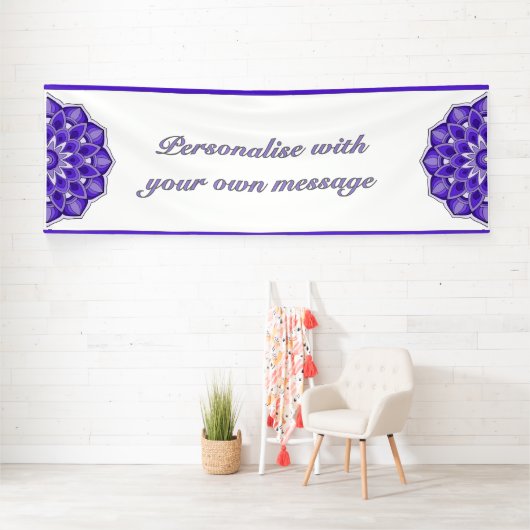 Mandala in purple spandoek (Insitu)