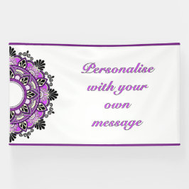 Mandala in purple spandoek