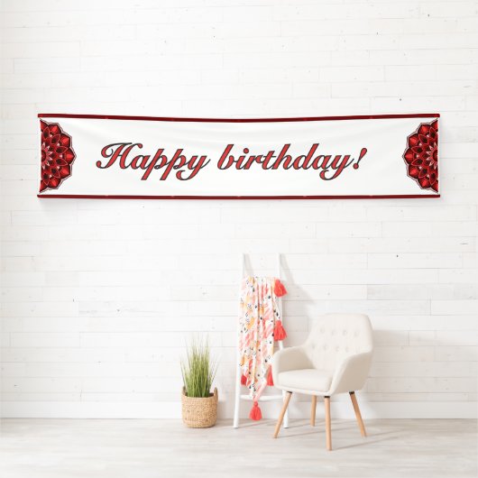 Mandala in red spandoek (Insitu)