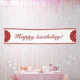 Mandala in red spandoek