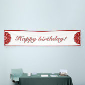 Mandala in red spandoek (Beurs)