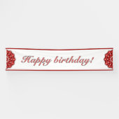 Mandala in red spandoek (Horizontaal)