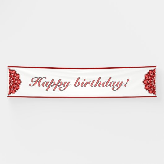 Mandala in red spandoek (Horizontaal)