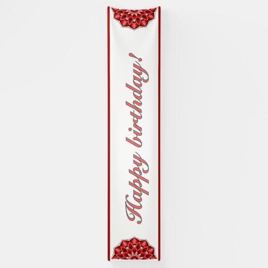 Mandala in red spandoek (Verticaal)