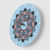 Mandala in roos grote klok (Hoek)