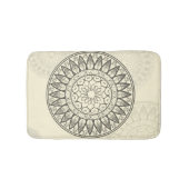 Mandala in Soft Yellow Badmat (Voorkant)