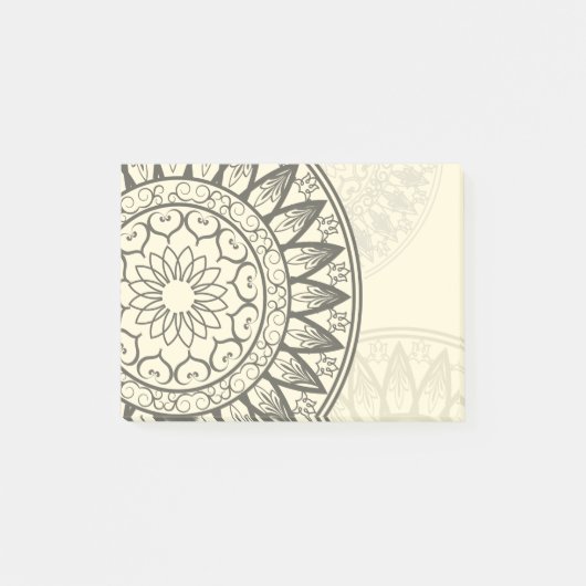 Mandala in Soft Yellow Post-it® Notes (Voorkant)