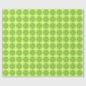 Mandala in tinten groen cadeaupapier (Vlak)