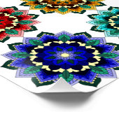 Mandala in various colours perfect poster (Hoek)