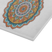 mandala in verschillende kleuren snijplank (Hoek)