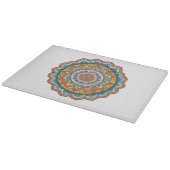 mandala in verschillende kleuren snijplank (Hoek)