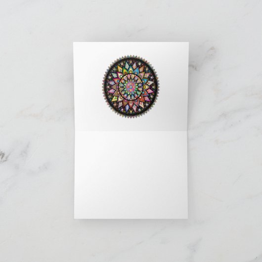 Mandala, India Geïnspireerde Note Kaart (Binnen)