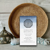 Mandala Indigo Wit Holistische Gezondheid Visitekaartje