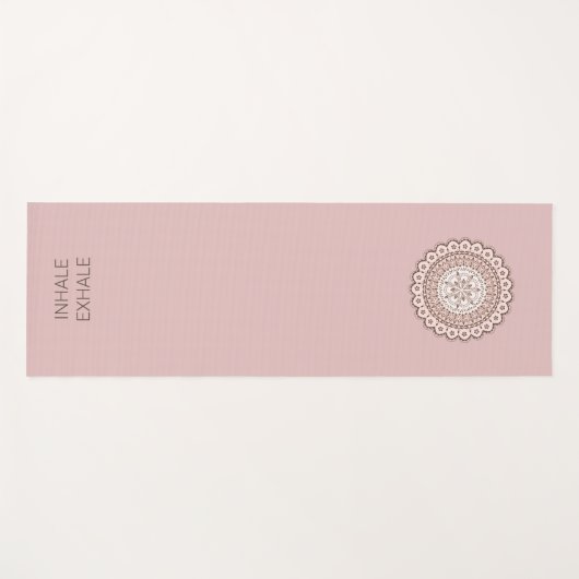 Mandala inhale exhale yoga mat (Voorkant (horizontaal))