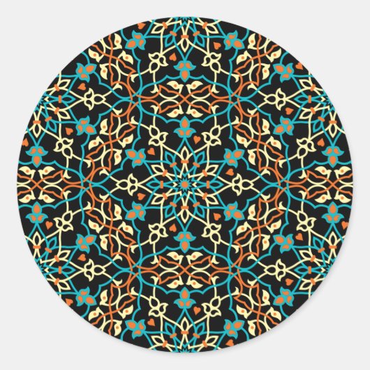 Mandala Inspiratie 6 Ronde Sticker (Voorkant)