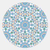 Mandala Inspiration 3 Ronde Sticker (Voorkant)