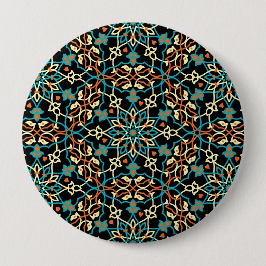 Mandala Inspiration 6 Ronde Button 4,0 Cm (Voorkant)