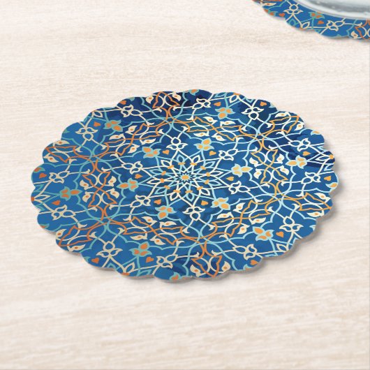 Mandala Inspiration Kartonnen Onderzetters (Gekanteld)