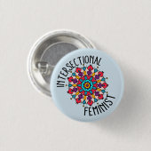 Mandala Intersectionele Feministische Button (Voorkant /achterkant)