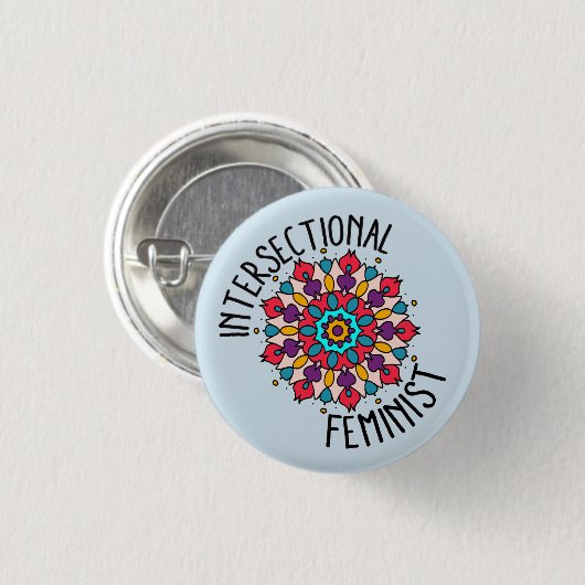 Mandala Intersectionele Feministische Button (Voorkant /achterkant)
