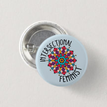 Mandala Intersectionele Feministische Button
