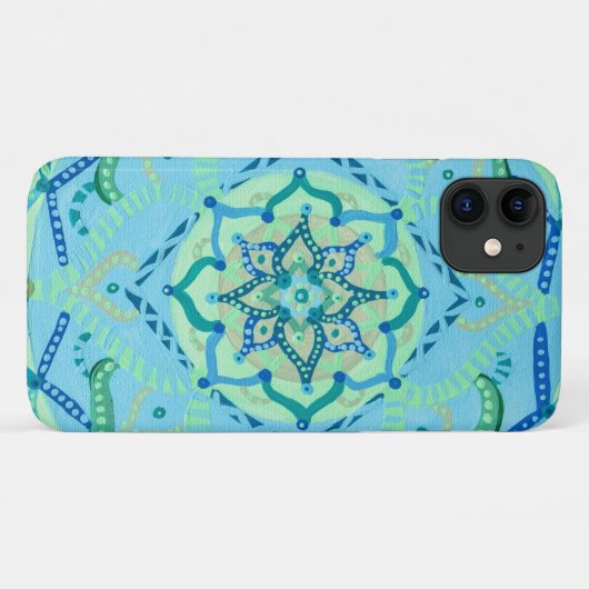 Mandala iPhone 11 Hoesje (Achterkant (horizontaal))