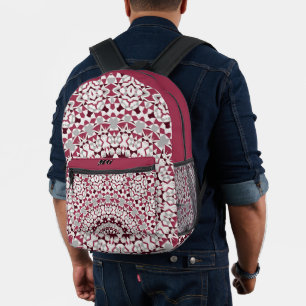 Mandala is gebarieerd. bedrukte rugzak