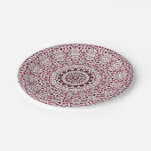 Mandala is gebarieerd. papieren bordje (Gekanteld)
