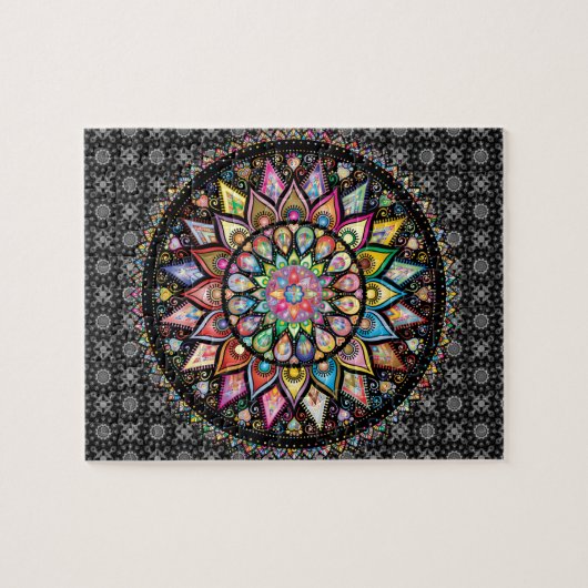 Mandala Jigzaag Puzzle Legpuzzel (Horizontaal)