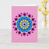 Mandala Kaart (Gele Bloem)