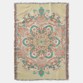 Mandala Kaleidoscoop Mozaïek - Deken (Voorkant Verticaal)