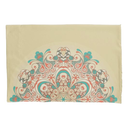 Mandala Kaleidoscoop Mozaïek - Kussensloop (Voorkant)