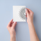  mandala kaleidoscoop patroon flyer (Hand)