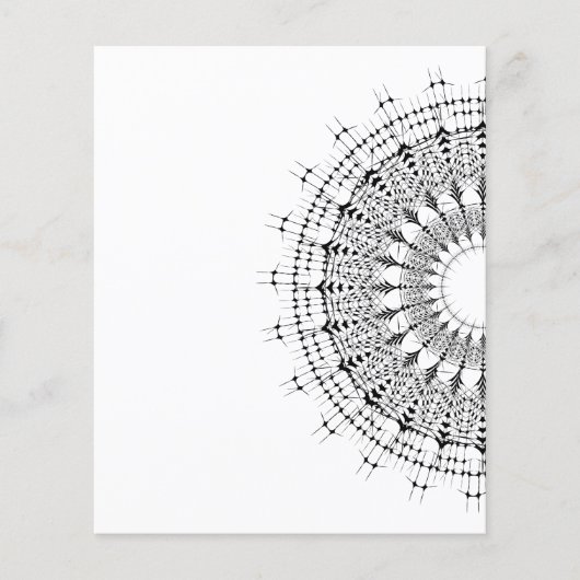  mandala kaleidoscoop patroon flyer (Voorkant)