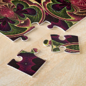 Mandala, Kaleidoscope, Abstract bosgebied Legpuzzel (Zijkant)