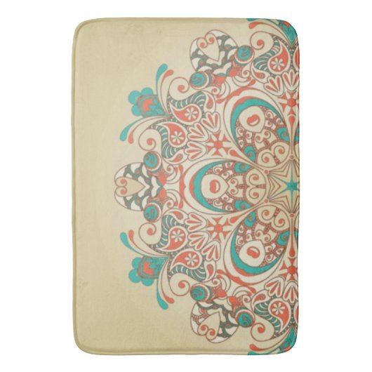 Mandala Kaleidoscope Mosaiic - Bathmat Badmat (Voorkant Verticaal)