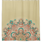 Mandala Kaleidoscope Mosaiic - Shower Curtain Douchegordijn (Voorkant)