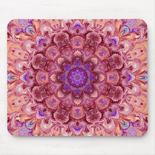 Mandala Kaleidoscope Mousepad Muismat (Voorkant)