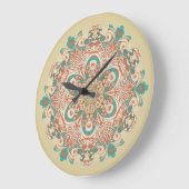 Mandala Kaleidoscope - Walllock Grote Klok (Hoek)