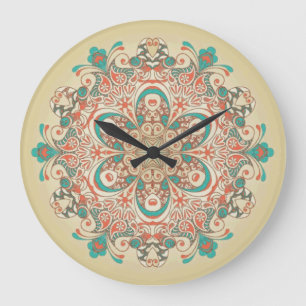 Mandala Kaleidoscope - Walllock Grote Klok