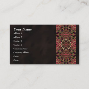Mandala, Kaleidoscopische Cross Tapestry Abstract Visitekaartje